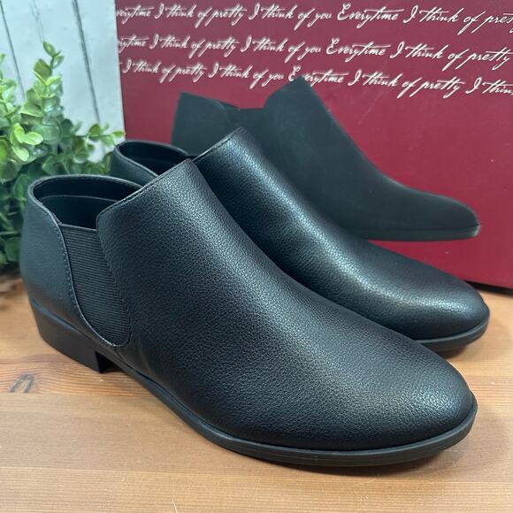 Kensie Women's Sammy Black Ankle Boots Bootie Size 7 - Picture 2 of 7